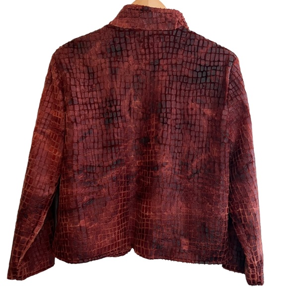 Painted Pony Womens open Blazer BurntOrange Jacket Giraffe Print Sz
XL USA Made - Picture 11 of 14